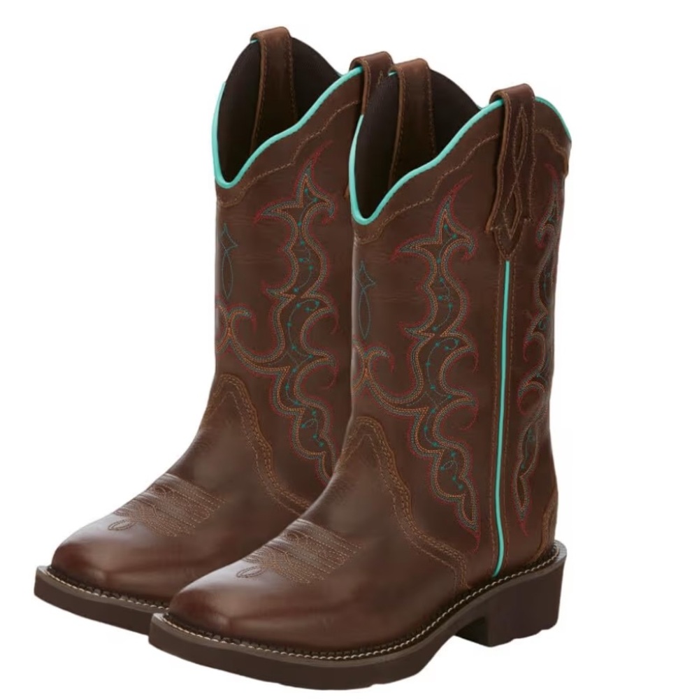 Justin Raya 12" Women's Western Boot - Gypsy Collection - Square Toe, J-Flex 9